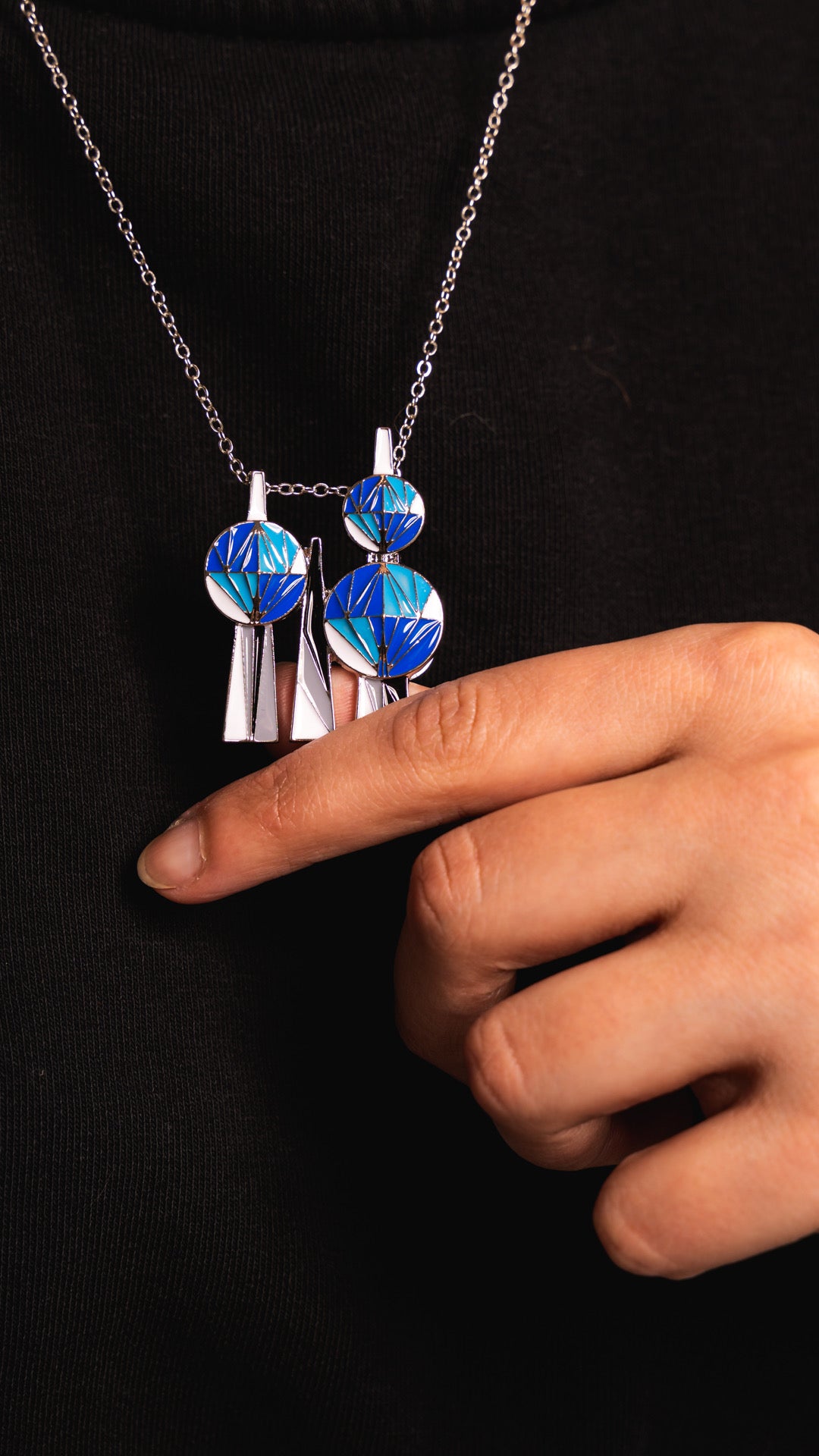 Kuwait Towers Brooch/Necklace - Kuwait Souvenirs