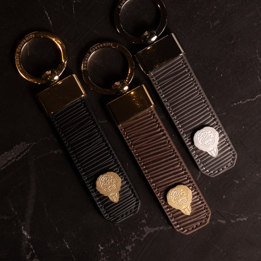 Premium Leather Keychain - Kuwait Souvenirs