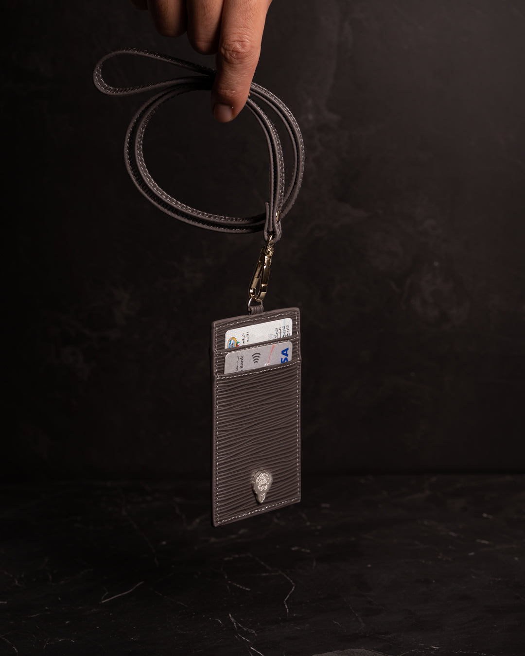 Premium Leather Id Holder - Kuwait Souvenirs