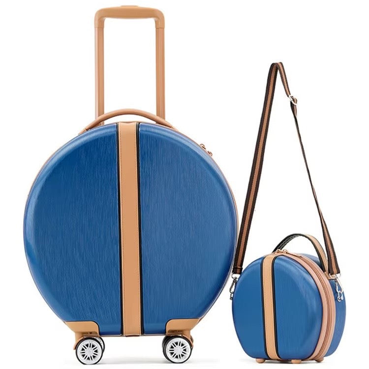 Luxury Round Carry-on Luggage Bag - Kuwait Souvenirs