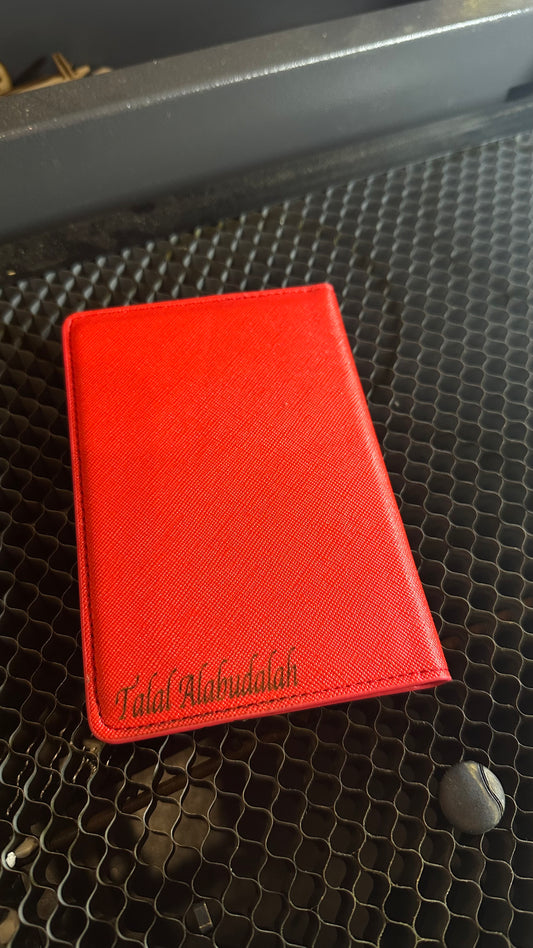 غلاف حماية جواز - أحمر