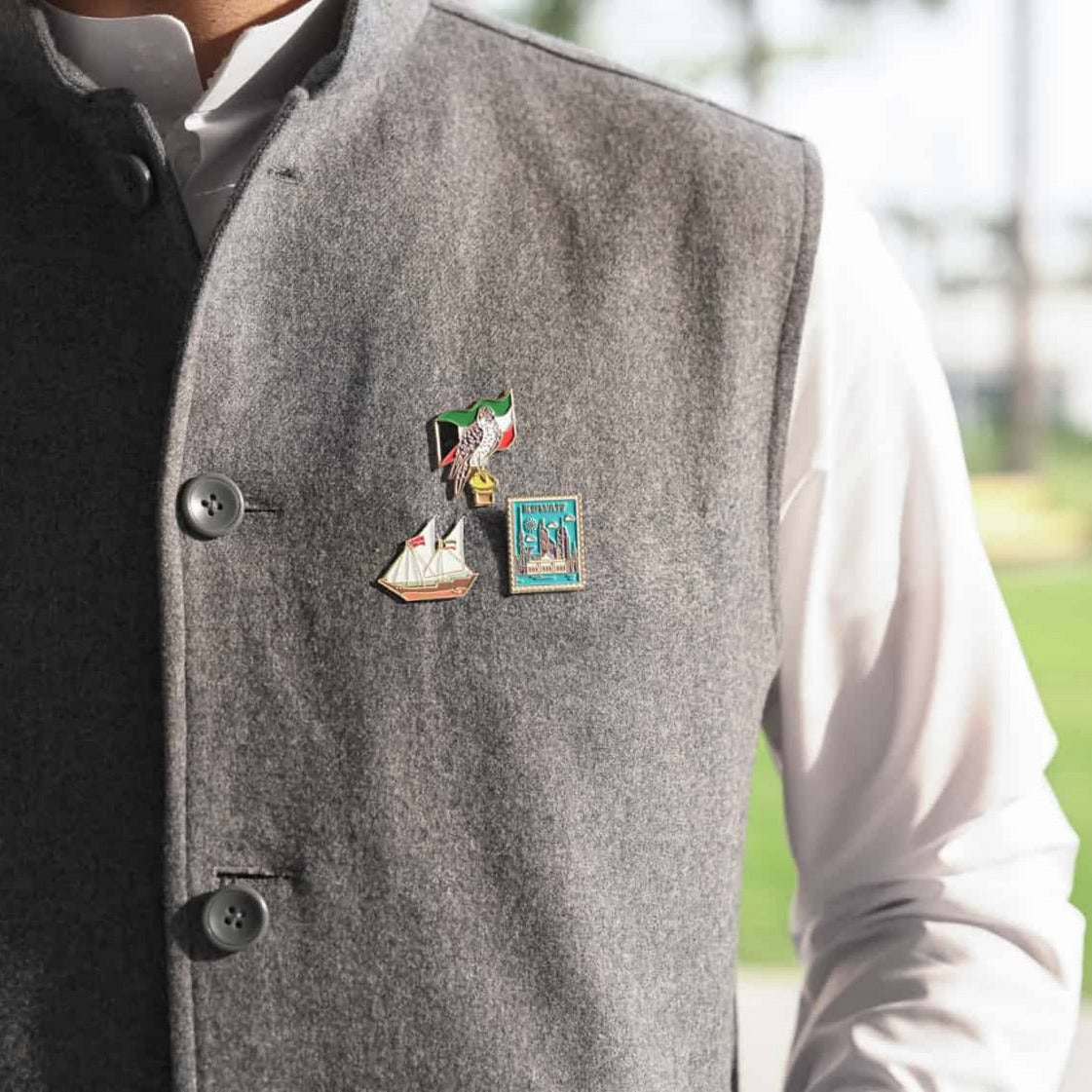 Kuwait Brooch Set - Kuwait Souvenirs