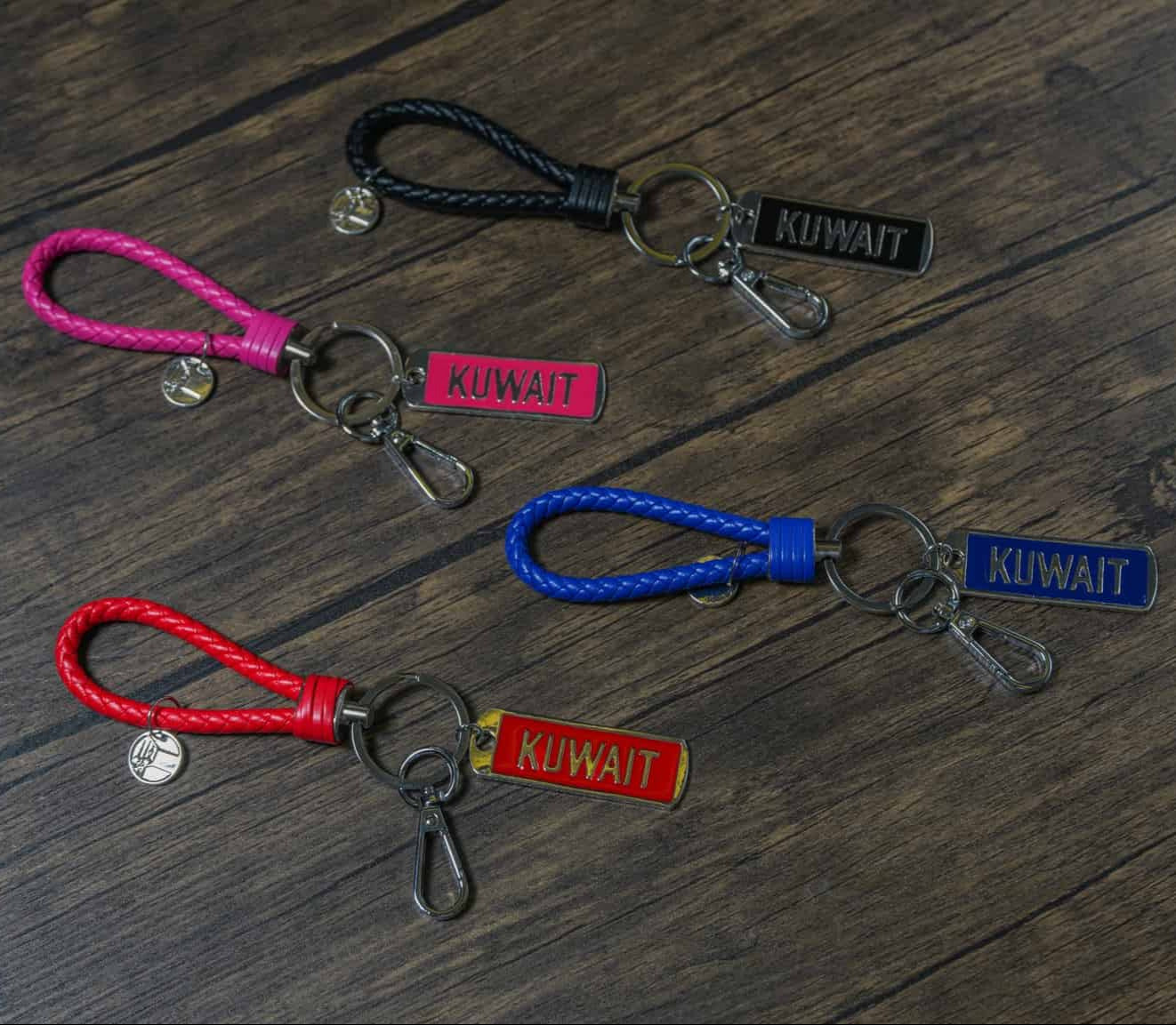 rope leather keychain