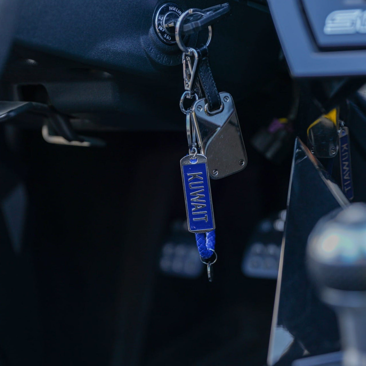 rope leather keychain