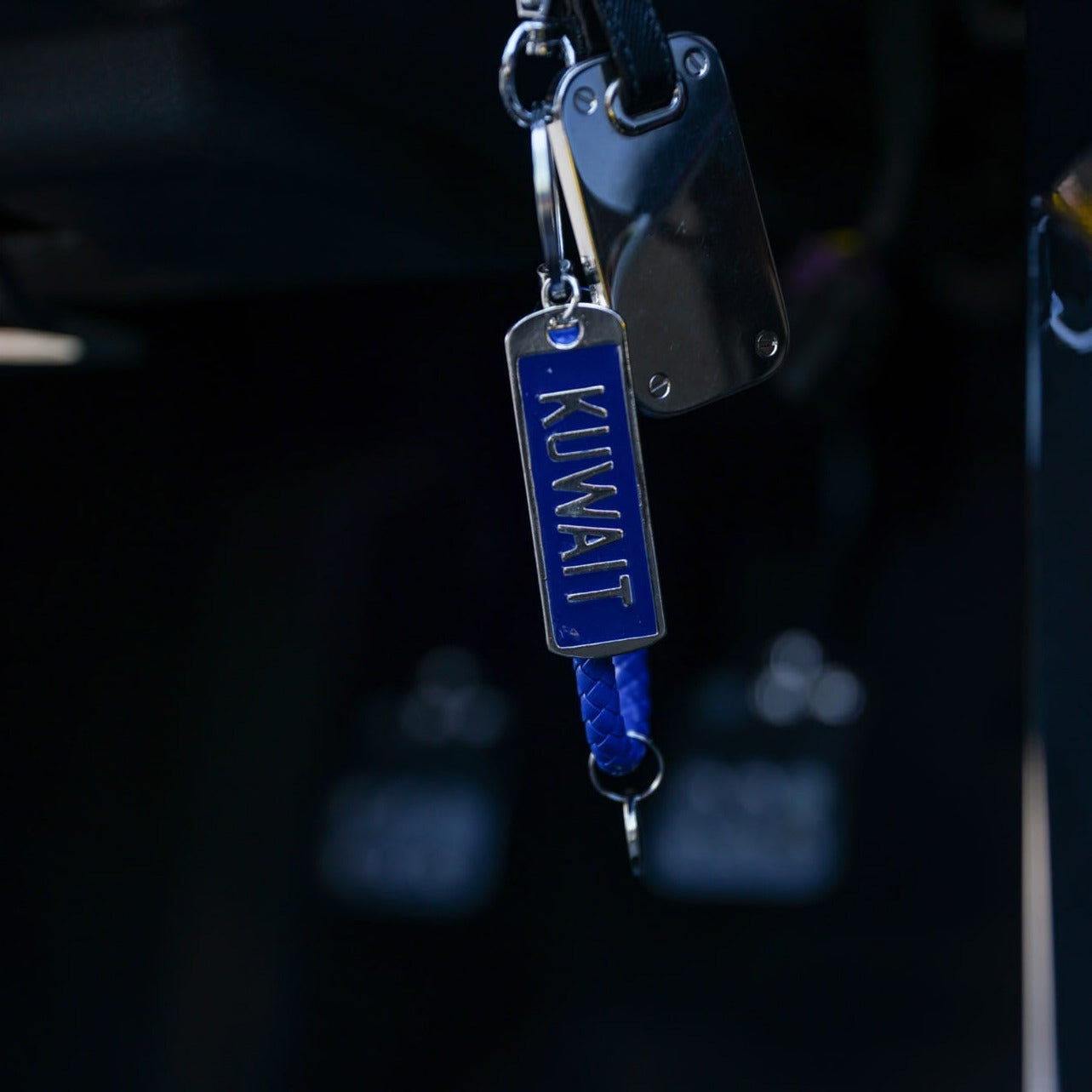 rope leather keychain