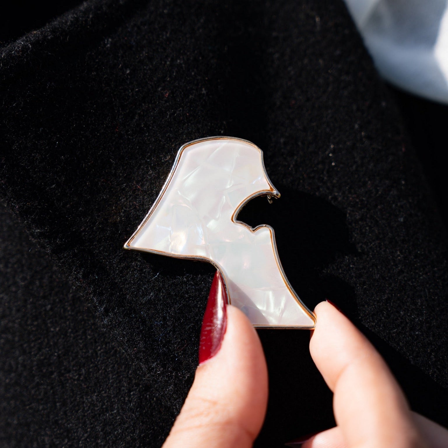 Gold Plated Seashell Brooch - Kuwait Souvenirs