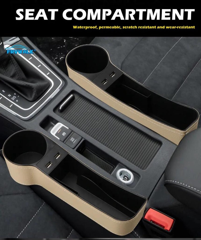 Car Seat Organizer with usb - Kuwait Souvenirs