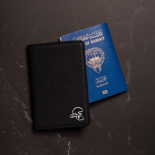 Black Passport Cover - Kuwait Souvenirs