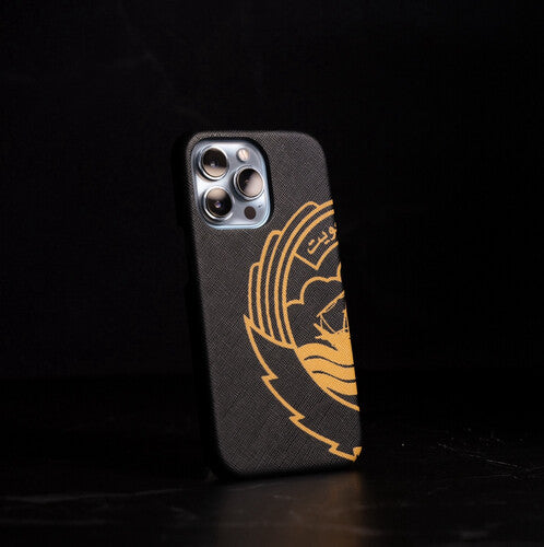 Leather iPhone Case with Kuwait Emblem - Kuwait Souvenirs