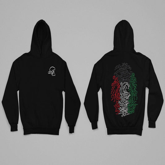 Kuwait Hoodie Fingerprint National Anthem - Kuwait Souvenirs