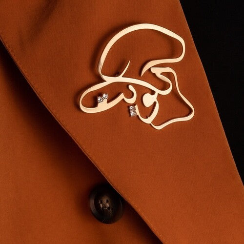 بروش الكويت خريطة الكويت مطلي ذهب