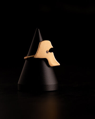 خاتم الكويت مطلي ذهب خريطة الكويت