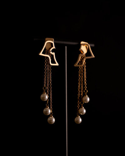 تراجي خريطة الكويت مطلي ذهب لولو