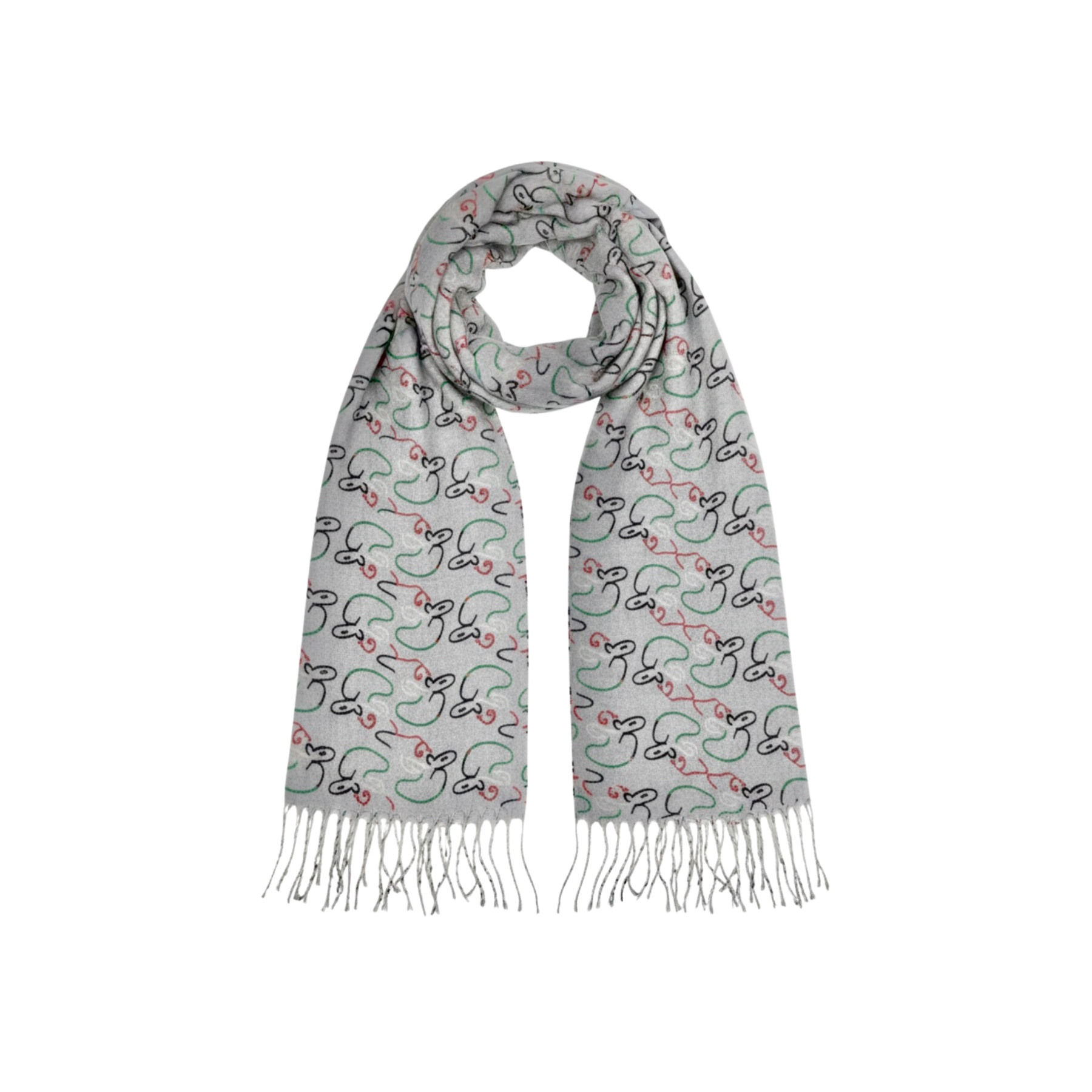 Kuwait Souvenirs Scarf - Gray - Kuwait Souvenirs