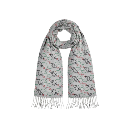 Kuwait Souvenirs Scarf - Gray - Kuwait Souvenirs