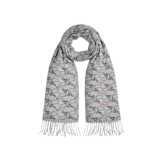 Kuwait Souvenirs Scarf - Gray - Kuwait Souvenirs