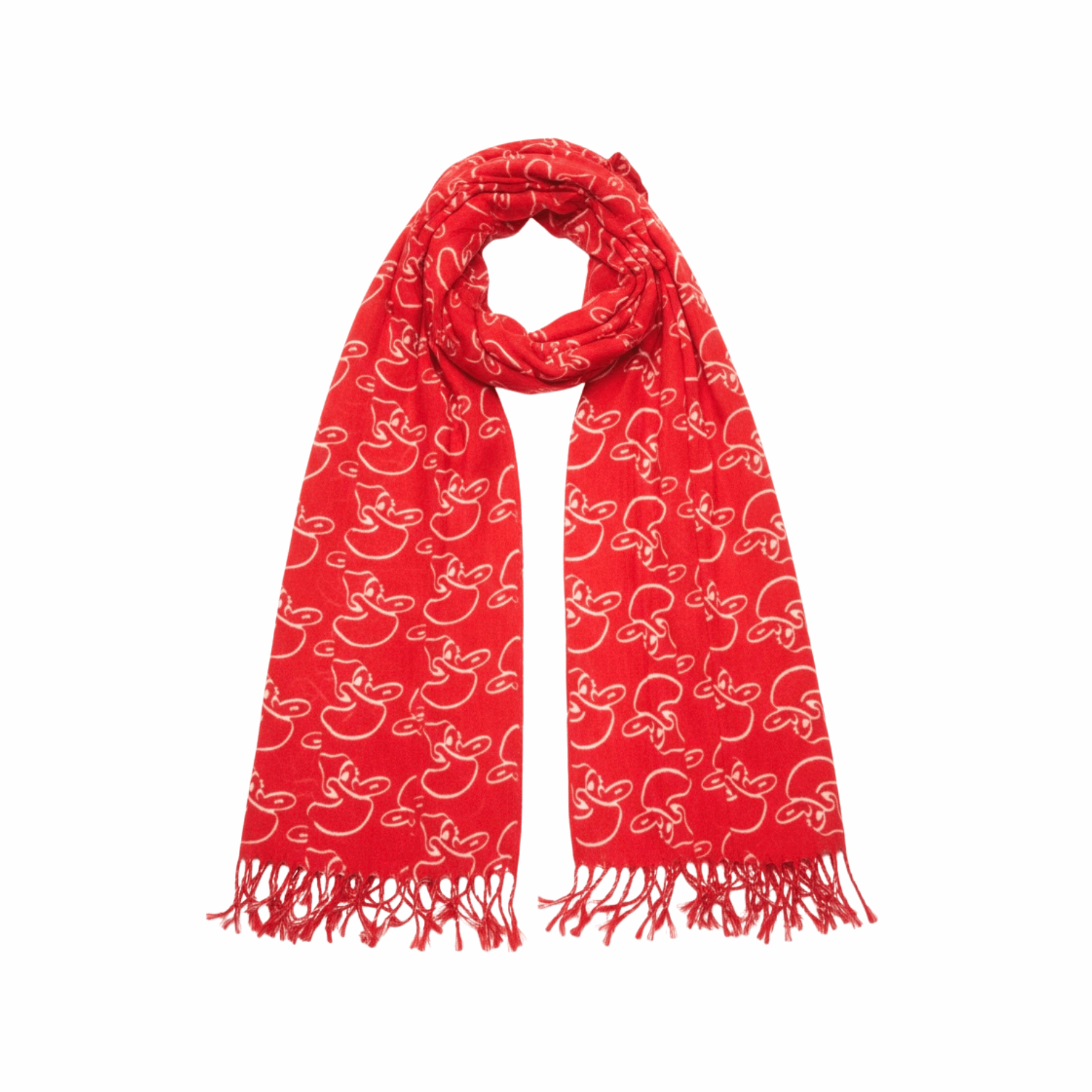 Kuwait Souvenirs Scarf - Red - Kuwait Souvenirs