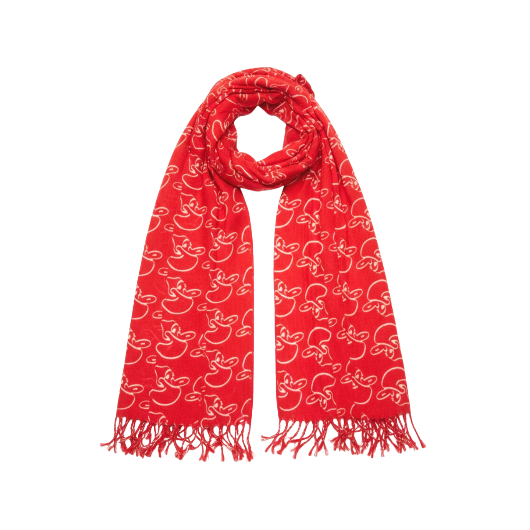 Kuwait Souvenirs Scarf - Red - Kuwait Souvenirs