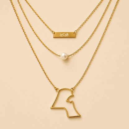 3 Layer Necklace - Kuwait Souvenirs