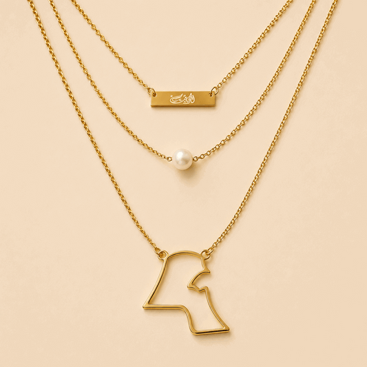 3 Layer Necklace - Kuwait Souvenirs