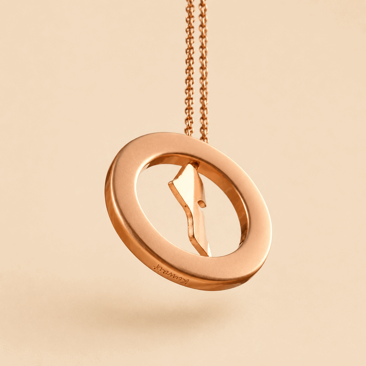 Rose Gold Necklace - Kuwait Souvenirs
