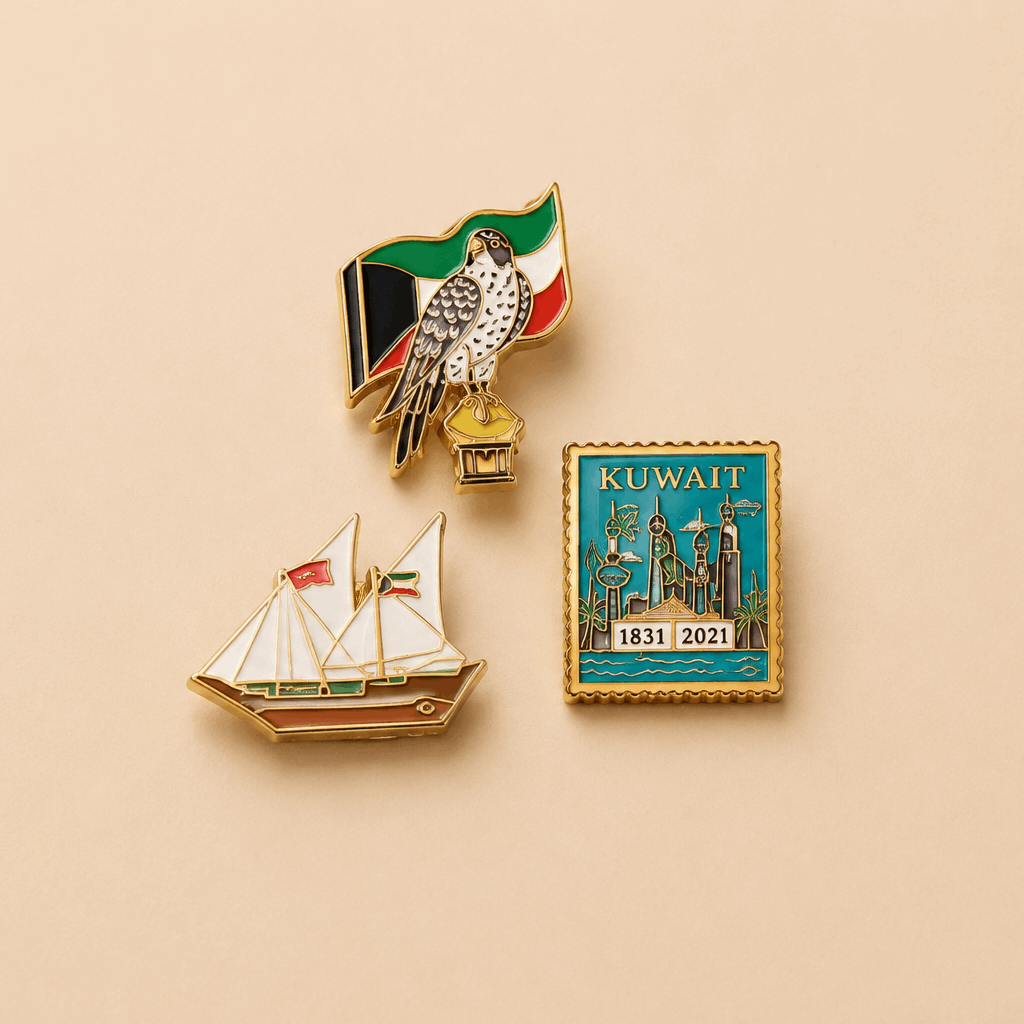 Kuwait Brooch Set - Kuwait Souvenirs