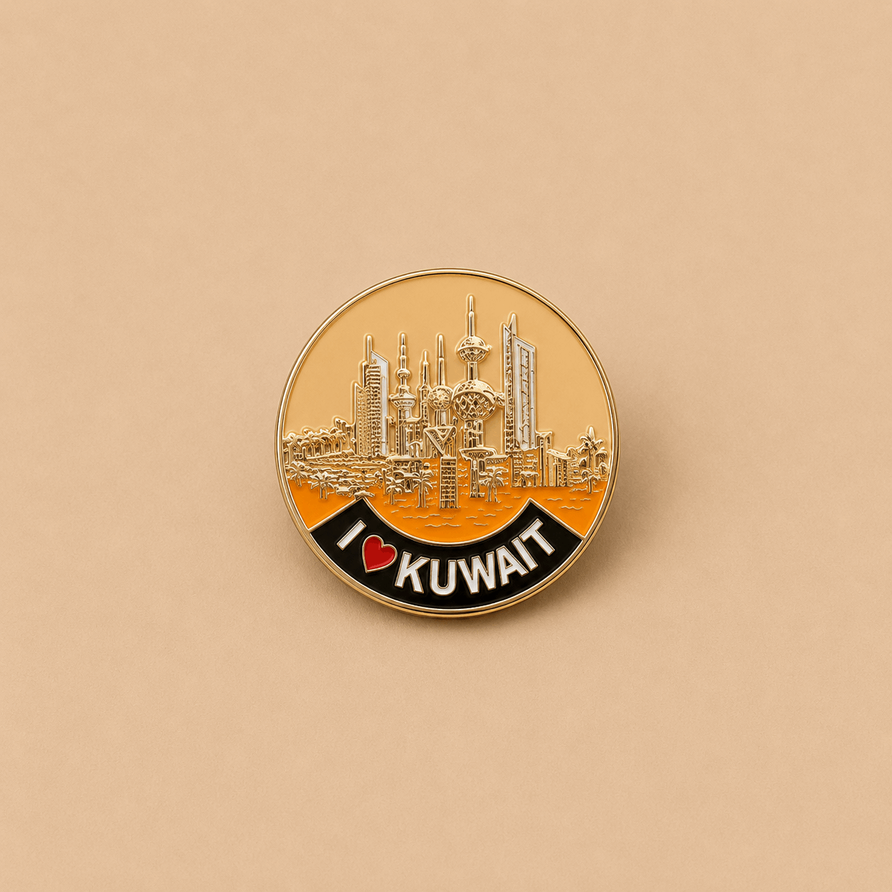 I Love Kuwait Brooch - Kuwait Souvenirs
