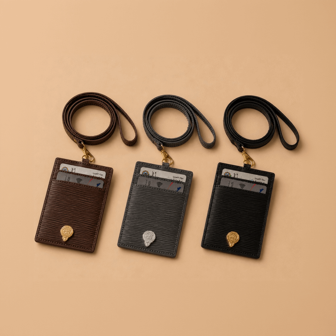 Premium Leather Id Holder - Kuwait Souvenirs