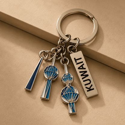 Kuwait Towers Keychain - Kuwait Souvenirs