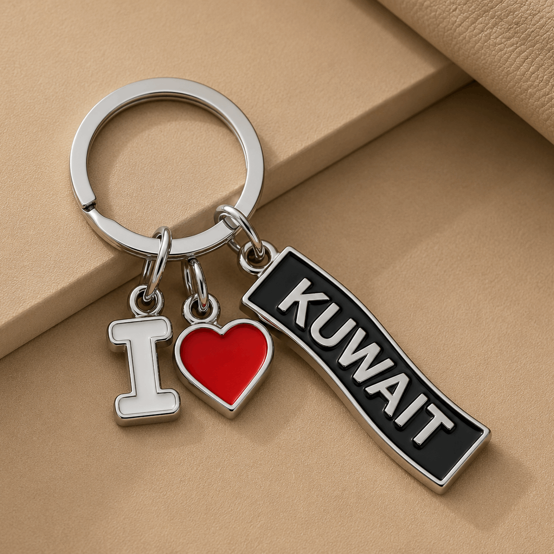 I love Kuwait charms Keychain - Kuwait Souvenirs