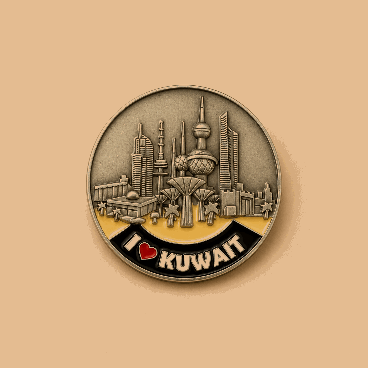 Kuwait Magnet Round - Kuwait Souvenirs