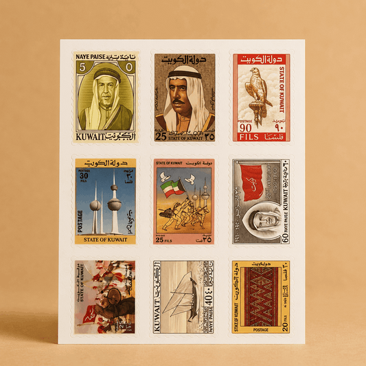 Kuwait old post stamps - Kuwait Souvenirs