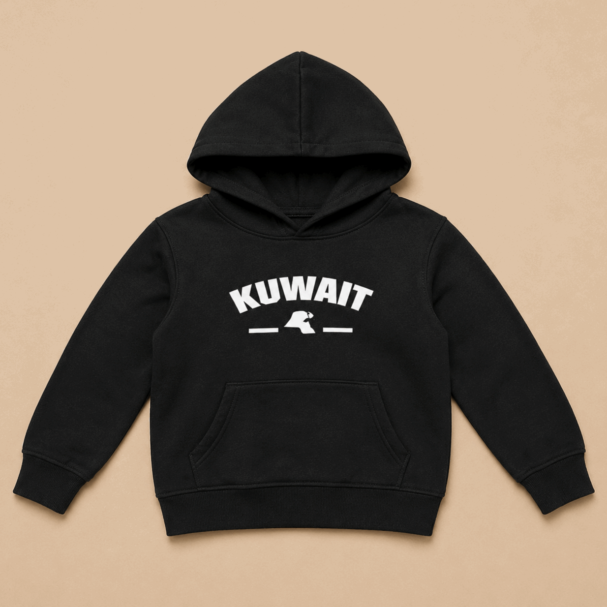 Kuwait Map Hoodie Unisex High Quality Material - Kuwait Souvenirs
