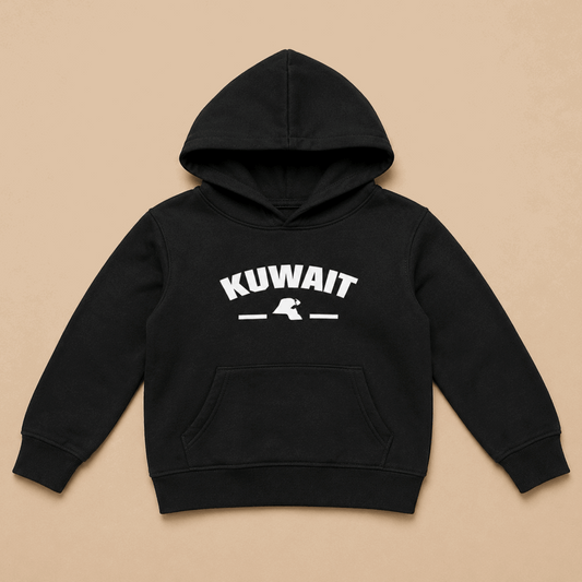 Kuwait Map Hoodie Unisex High Quality Material - Kuwait Souvenirs
