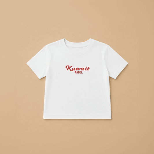 Kuwait Padel T-shirt - White - Kuwait Souvenirs