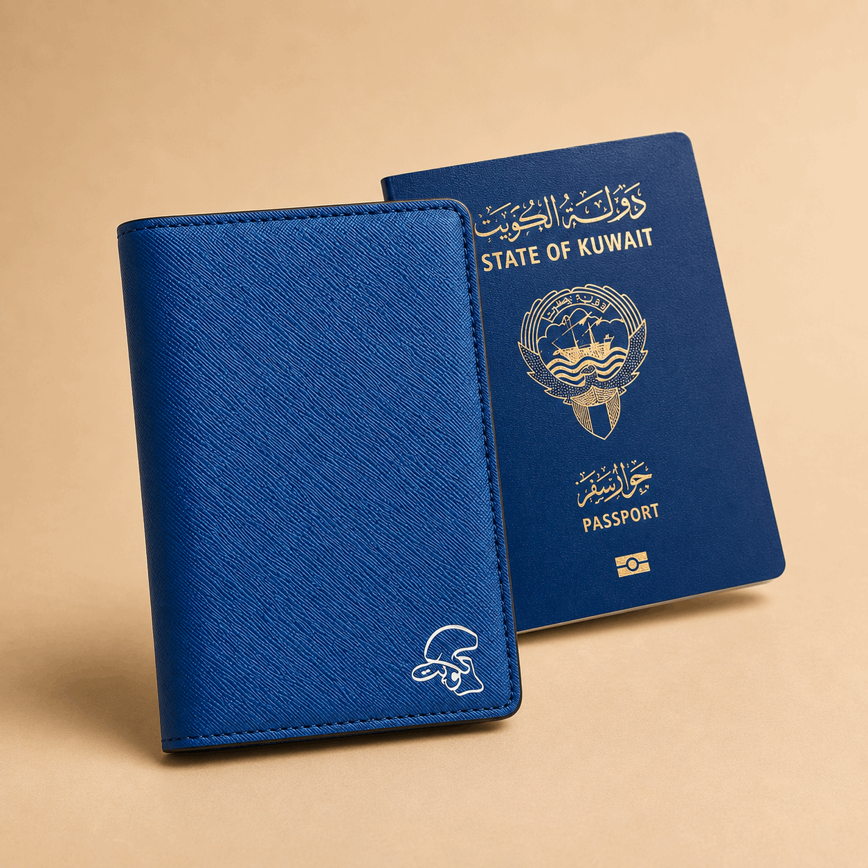 Blue Passport Cover - Kuwait Souvenirs