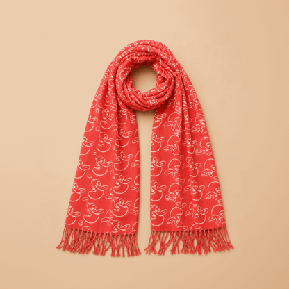 Kuwait Souvenirs Scarf - Red - Kuwait Souvenirs