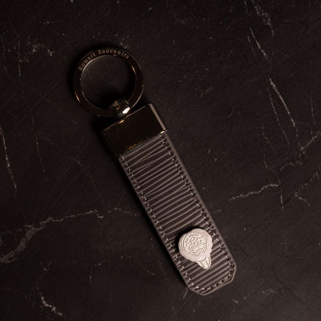 Premium Leather Keychain - Kuwait Souvenirs
