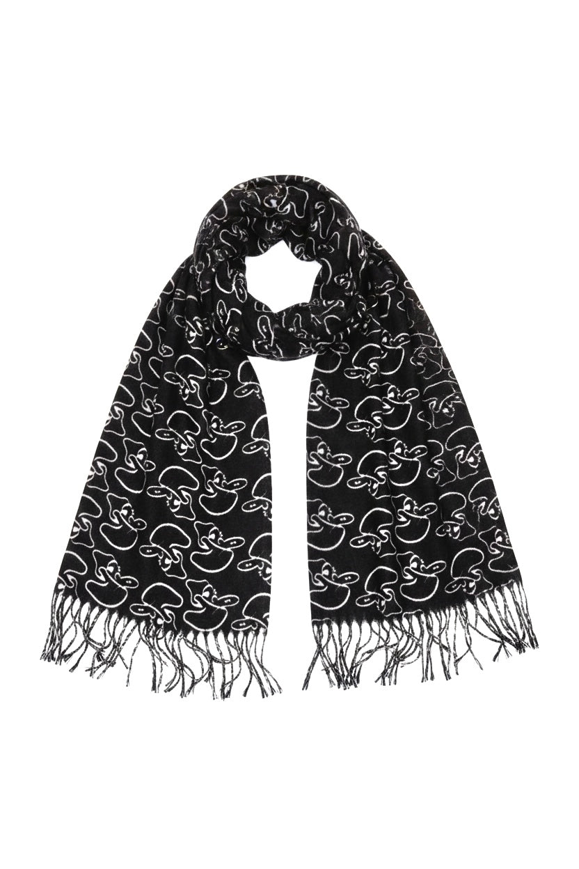 سكارف كشميري اسود