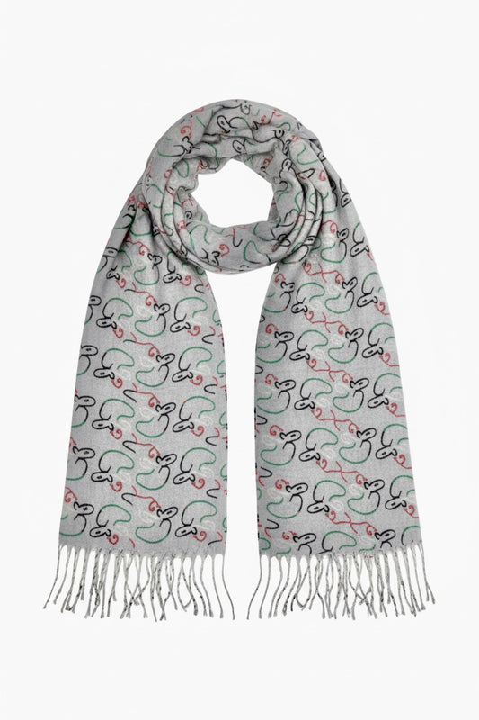 سكارف كشميري رمادي