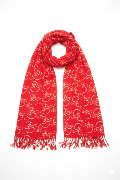 Kuwait Souvenirs Scarf - Red