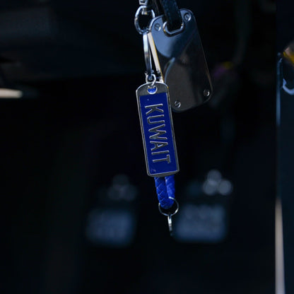 rope leather keychain