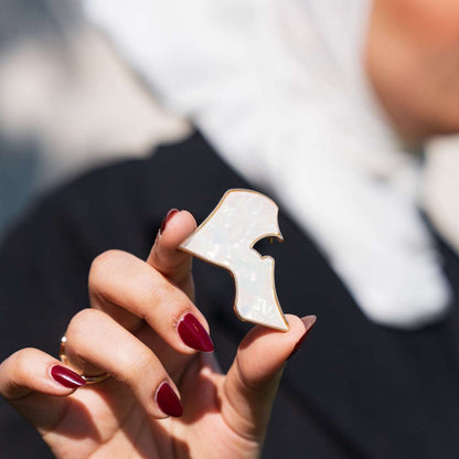 Gold Plated Seashell Brooch - Kuwait Souvenirs