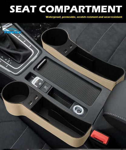 Car Seat Organizer with usb - Kuwait Souvenirs