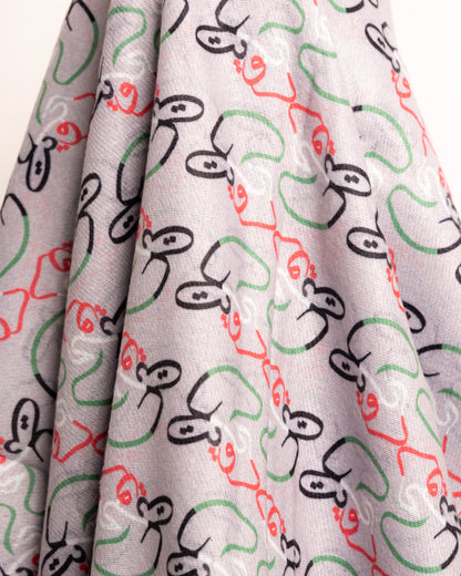 سكارف الكويت رمادي