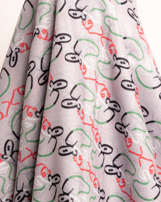 سكارف الكويت رمادي