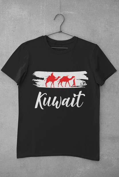 Kuwait T-Shirt with Camel graphic design - Kuwait Souvenirs