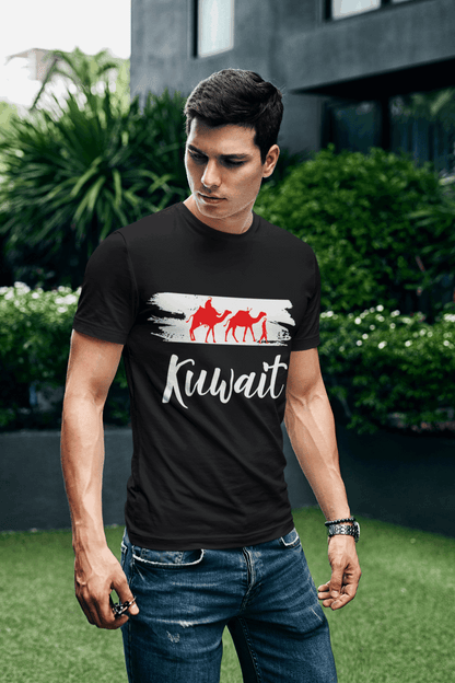 Kuwait T-Shirt with Camel graphic design - Kuwait Souvenirs