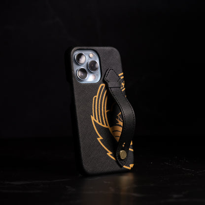 Leather iPhone Case With Grip - Kuwait Souvenirs